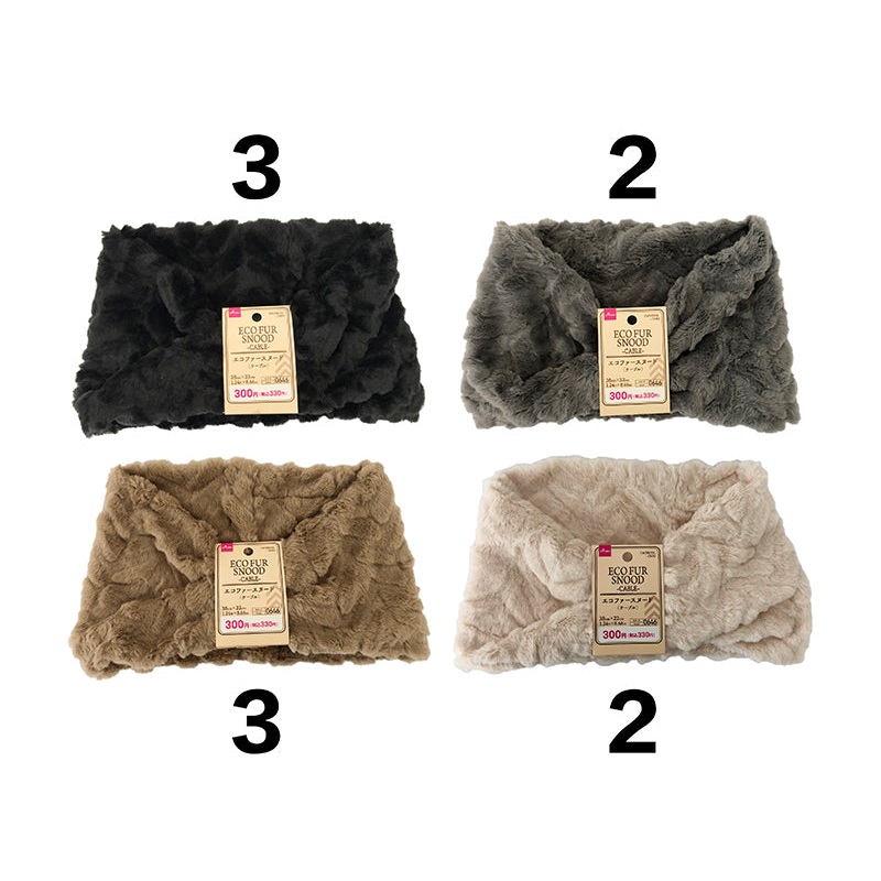 Eco fur-Snood-Cable-