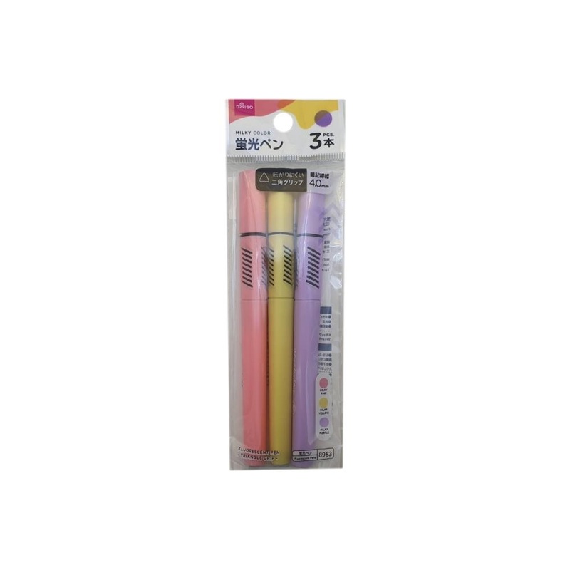 Fluorescent Pen Water Based Ink Triangle Grip 4mm