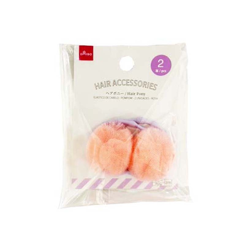 Hair Pony Pompom Pink