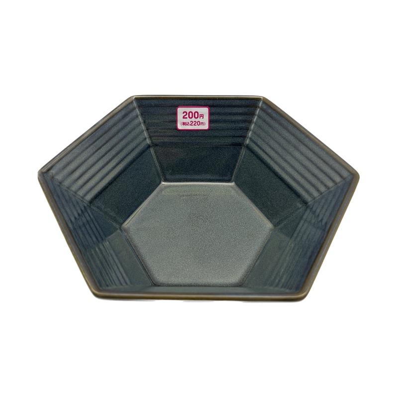 Hexagon Bowl Blue 7.48in