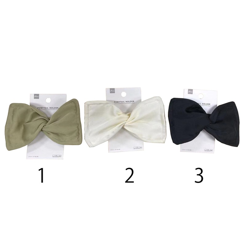 Ponytail Holder -Imitation Satin - Plain-