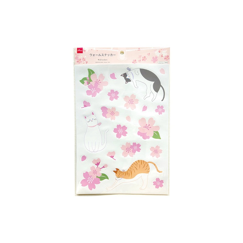 Wall Stickers Cherry Blossom Cat