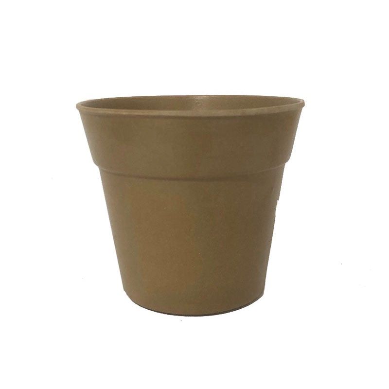 Bamboo Pot Brown 4.72in