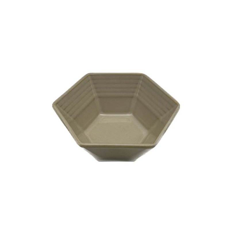 Bowl Hexagon 4.52in Ivory