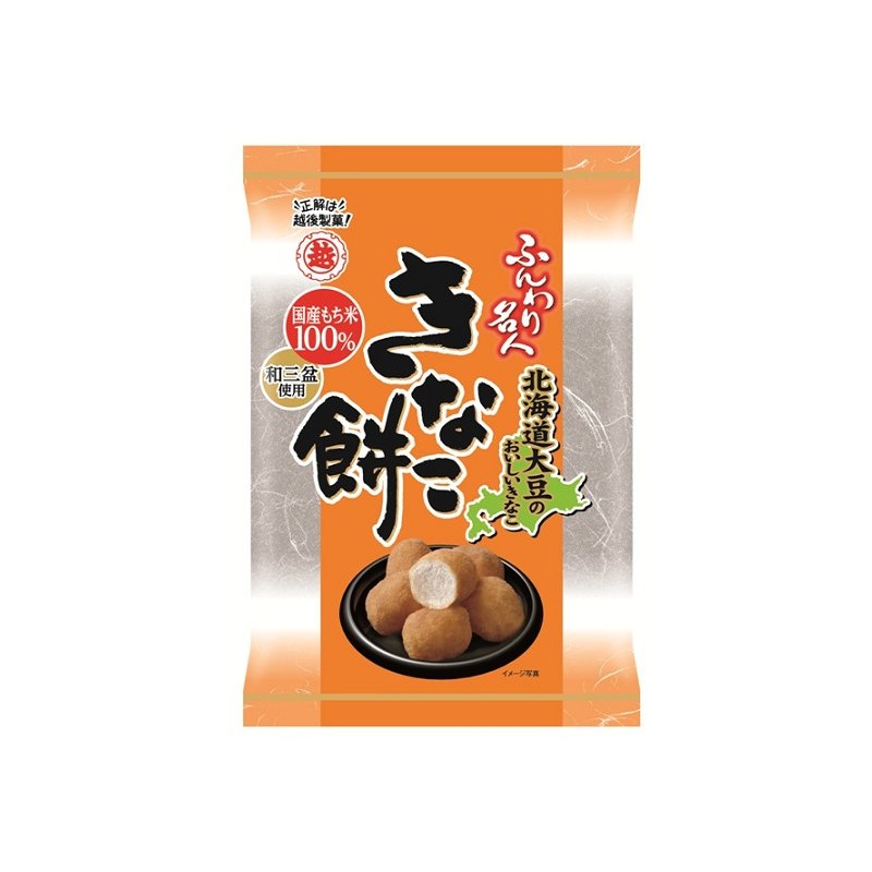 ECHIGOSEIKA Funwari meijin Puffed Rice Crackers with Sweet Soybean  Flour powder 35g