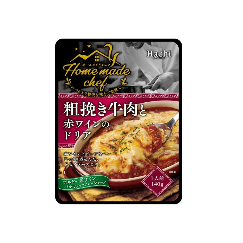 Hachi Foods Homemade Chef Coarse Ground Beef and Red Wine 140g