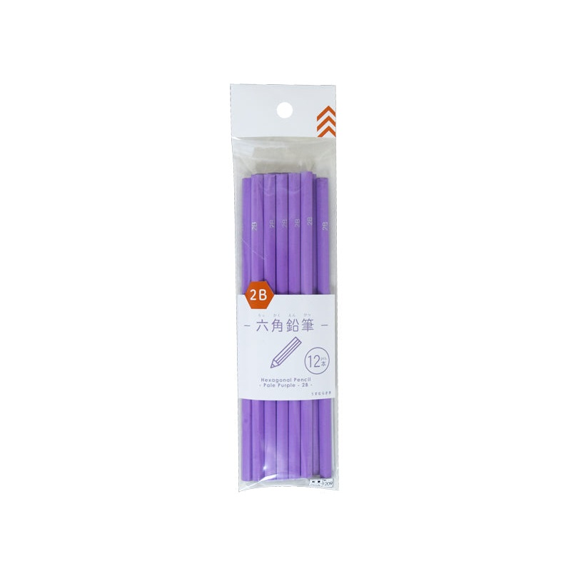Hexagonal Pencil 2B Pale Purple