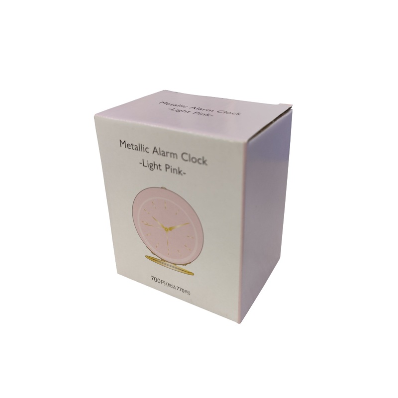 Metallic Alarm Clock Light Pink