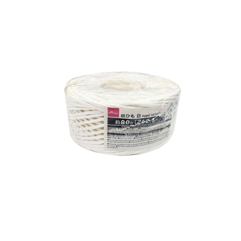 Paper String White 80m