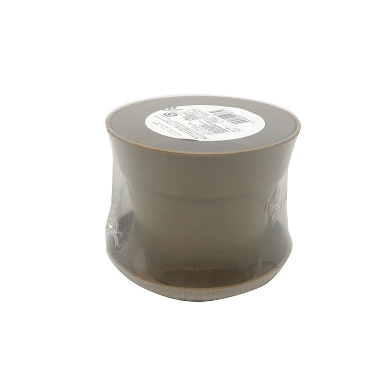 Bamboo Pot Brown with Saucer 3.54in