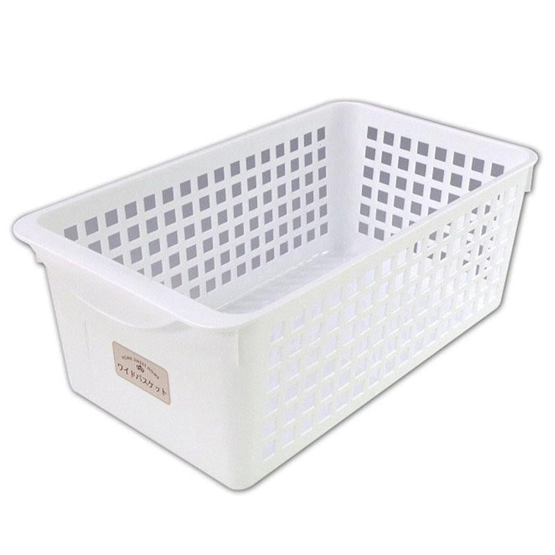 Wide Basket White