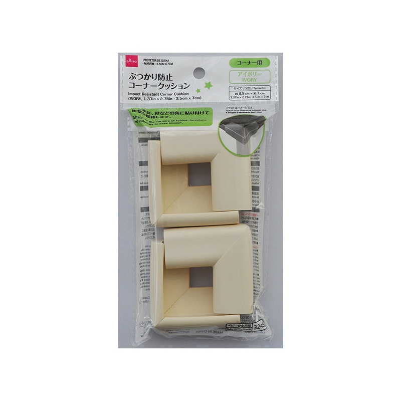 Impact Resistant Corner Cushion Ivory 3.5cm x 7cm