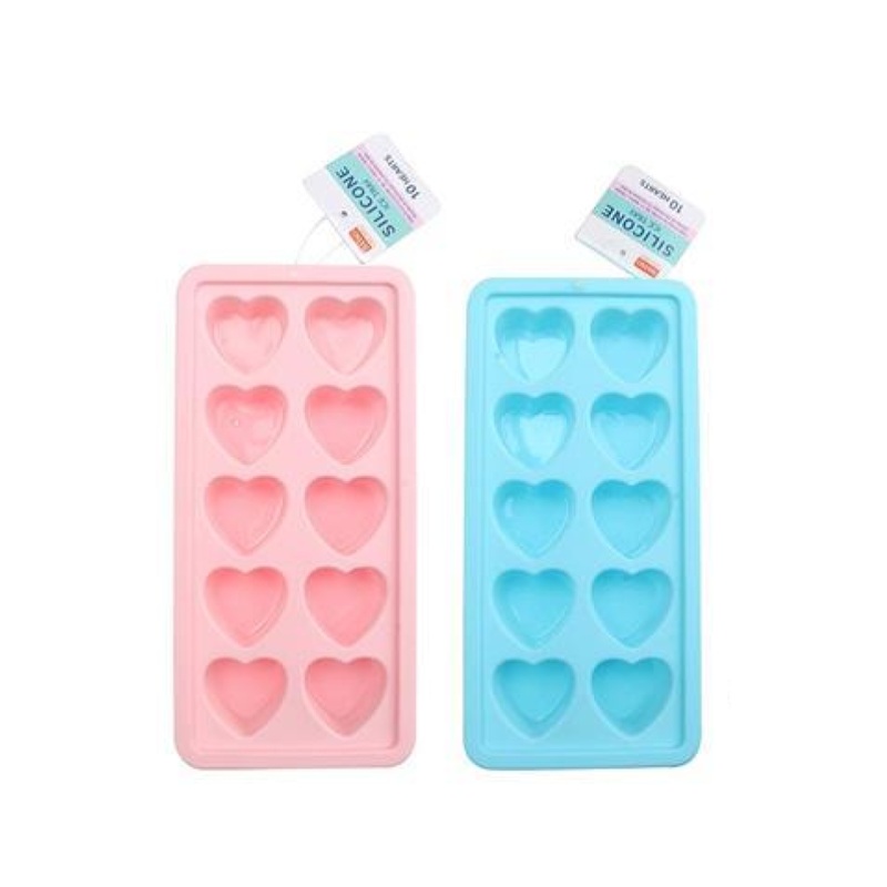 Silicone 10 Heart Ice Tray