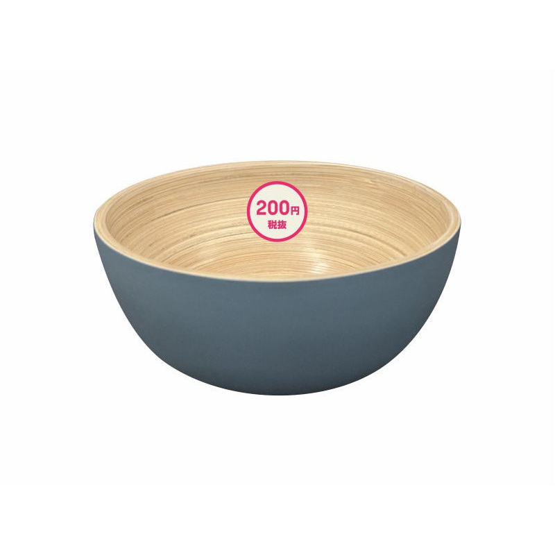 Bamboo Bowl Straight Round Grey 12cm