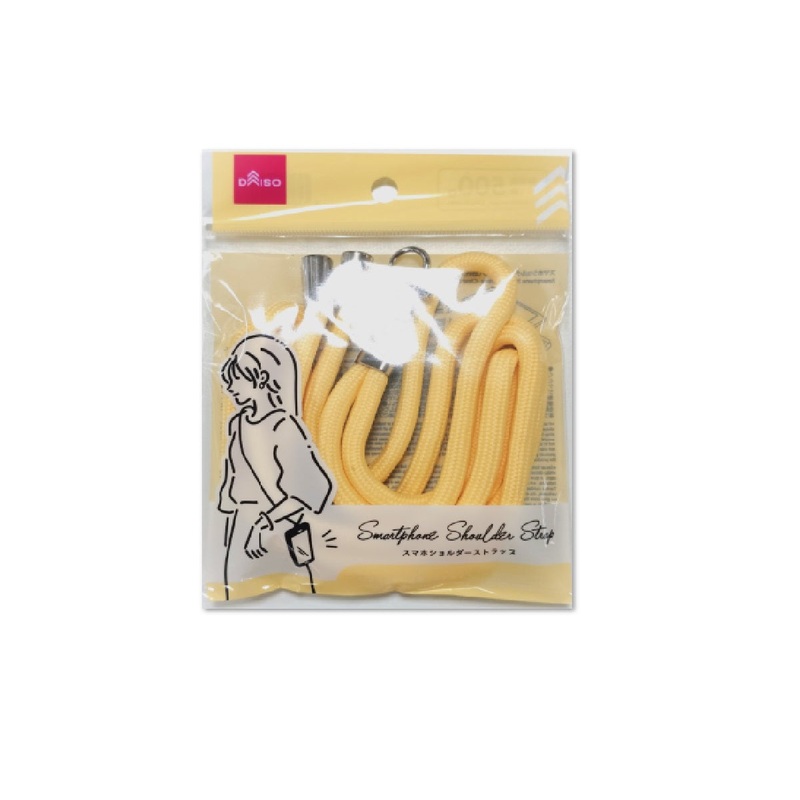 Smartphone Shoulder Strap Clear Sheet Mimosa Yellow