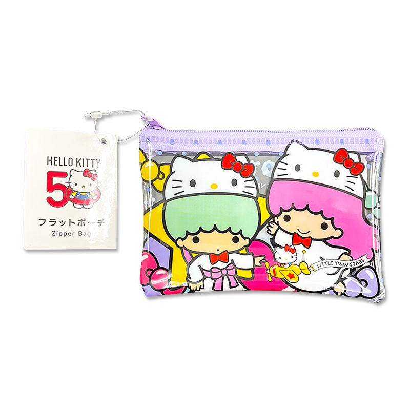 Little Twin Stars 50th Anniversary Flat Pouch S