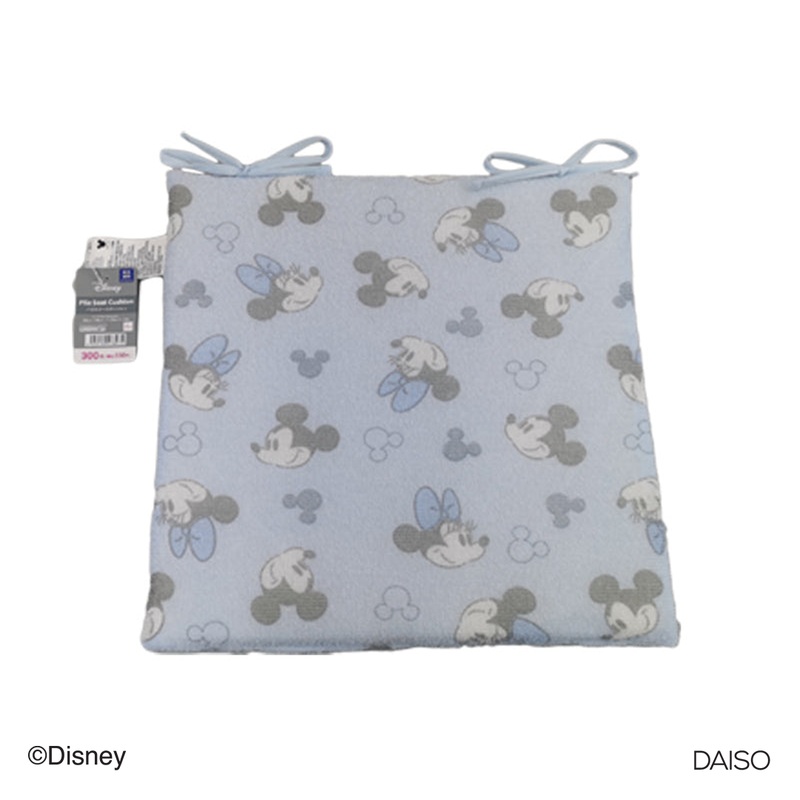 Pile Seat Cushion Mickey and Minnie