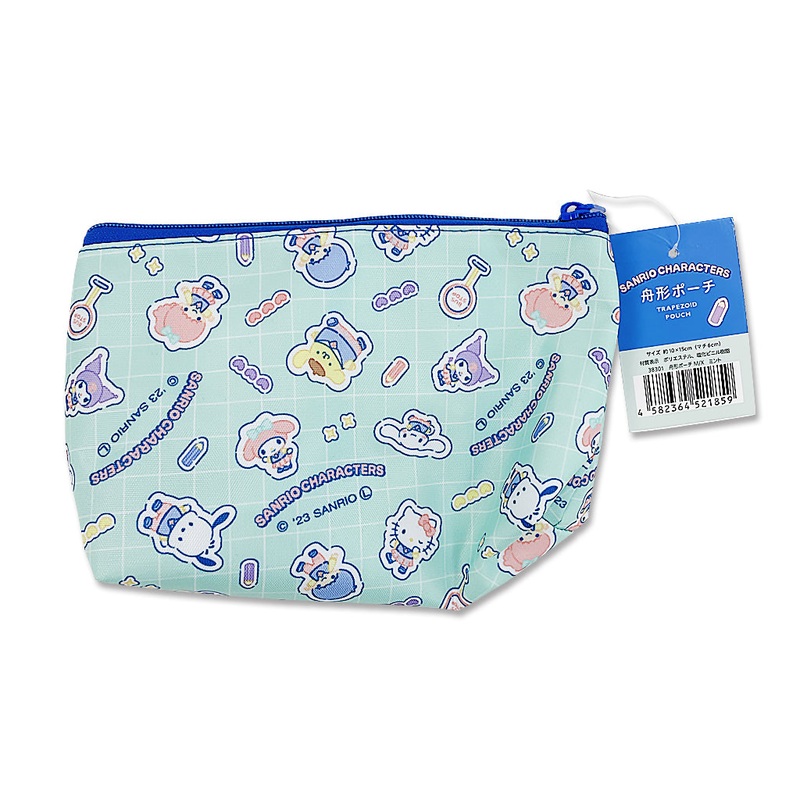 Trapezoid Pouch Sanrio Character Mix Mint