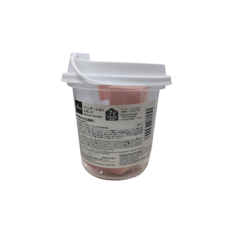 Makeup Sponges with Container House Shape