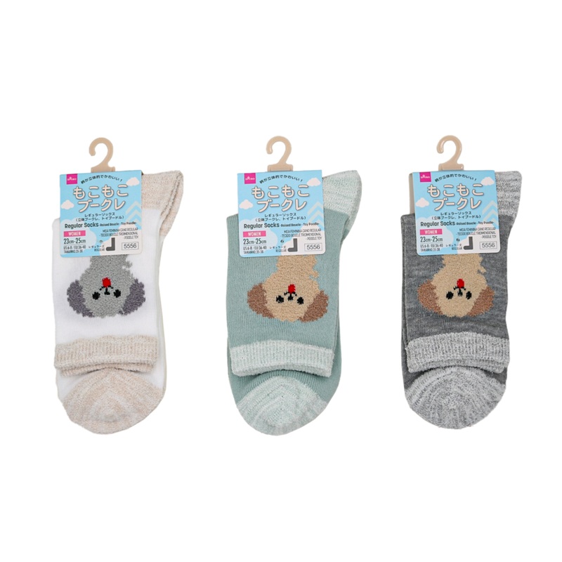 Regular Socks Raised Boucle Toy Poodle