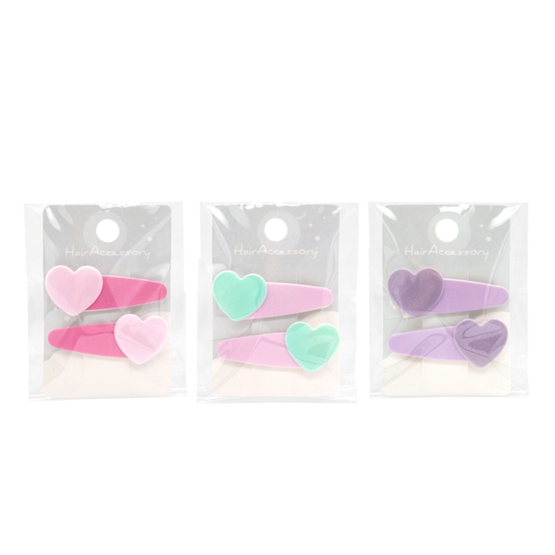 Snap Clip Heart Pastel