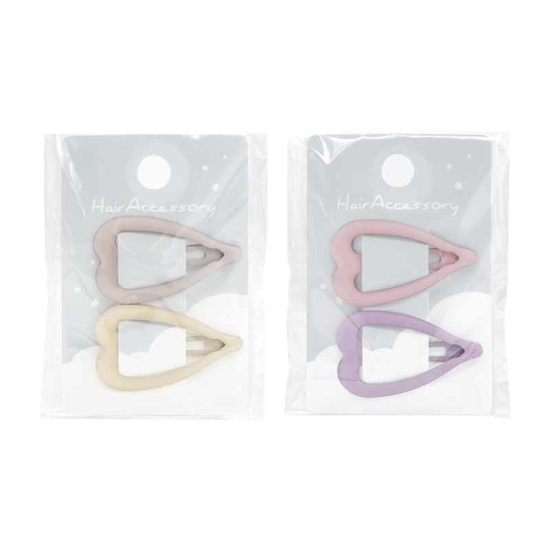 Snap Clip Matte Heart