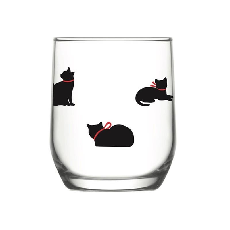 Cat Silhouette Glass 315ml