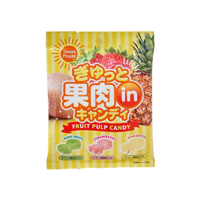First Japan Fruit Pulp Candy Kiwi/Strawberry/Pineapple