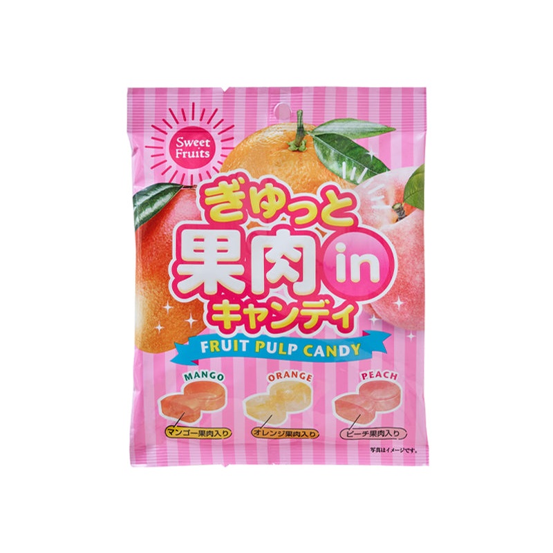 First Japan Fruit Pulp Candy Orange/Mango/Peach