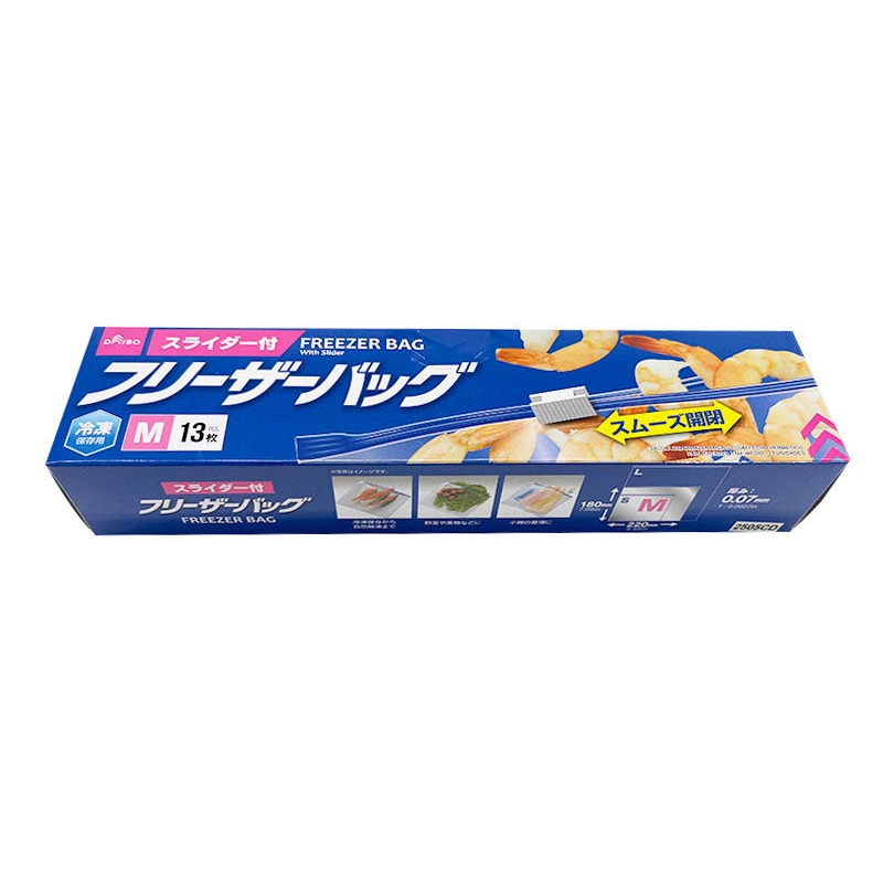 Freezer Bag with Slider for Freezer M