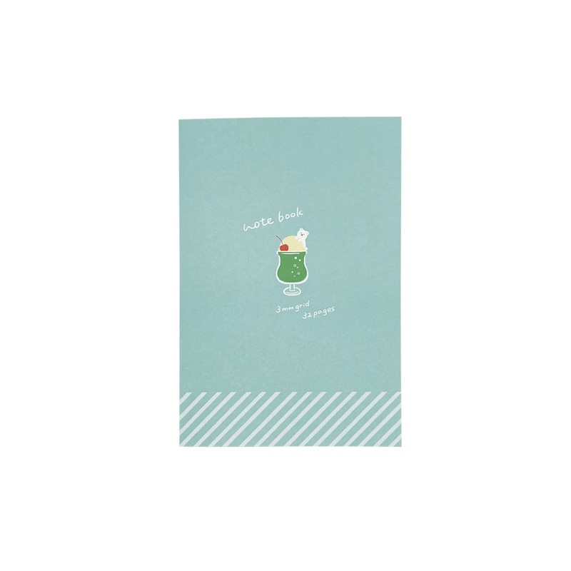 Notebook B6 Grid 3mm Cream Soda