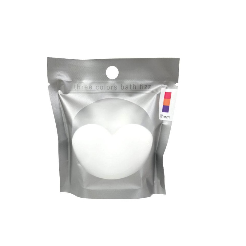 Three Color Bath Fizz Heart Warm Color