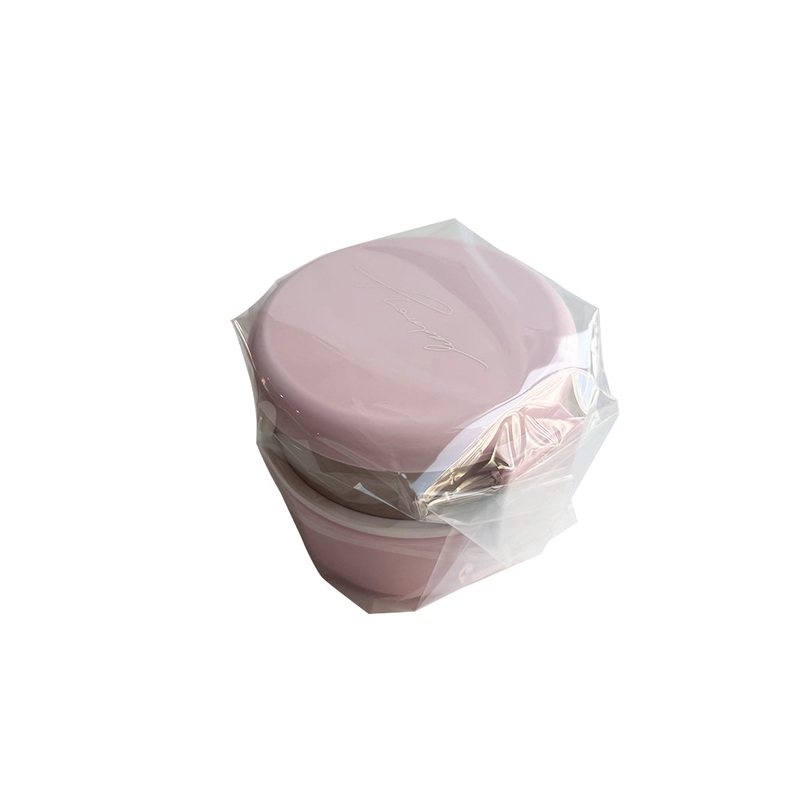 Two Tiered Lunch Box Round with Mini Fork B