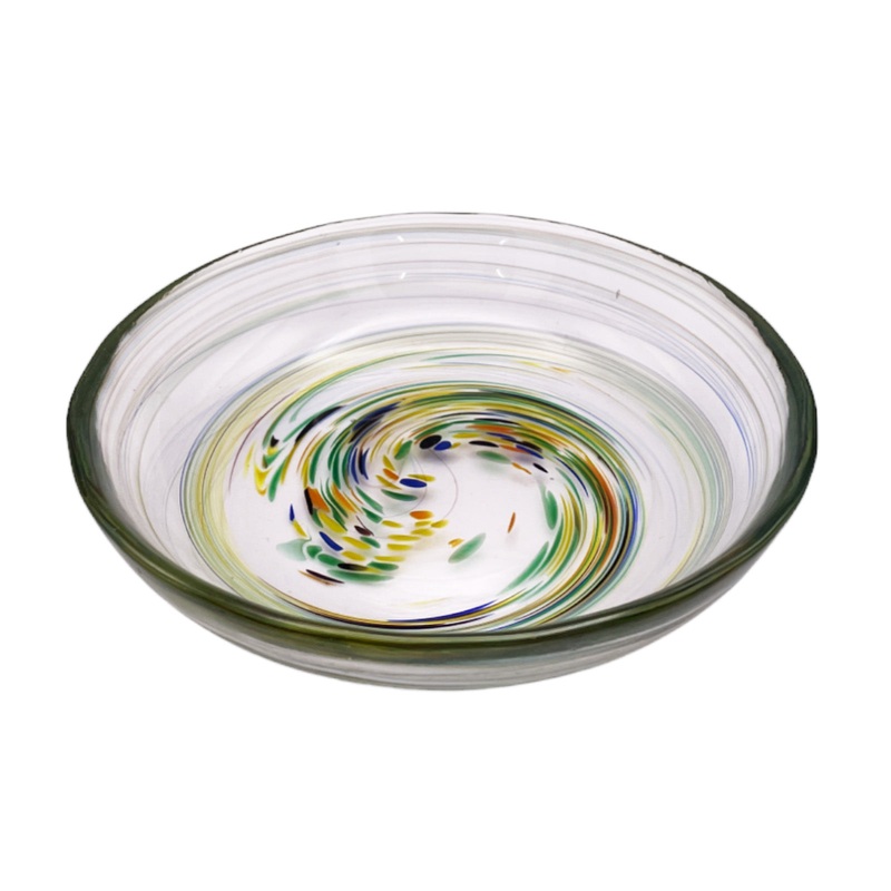 Colorful Dots Glass Mini Plate Colorful