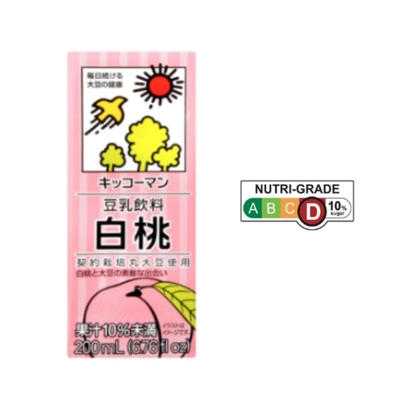 KIKKOMAN Soymilk White Peach Flavoured 200ml