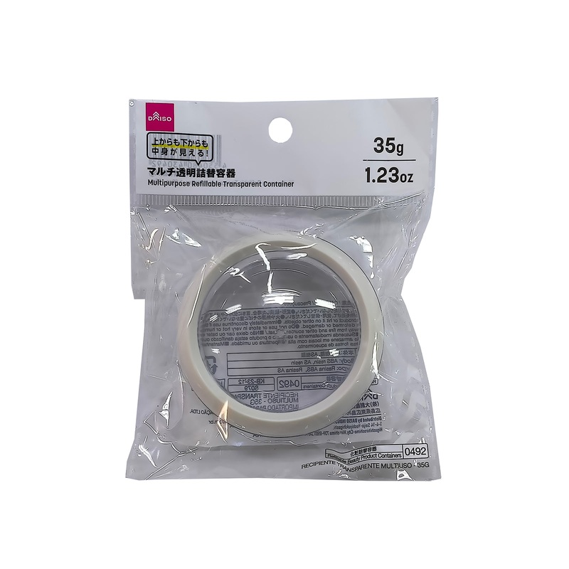 Multipurpose Refillable Transparent Container