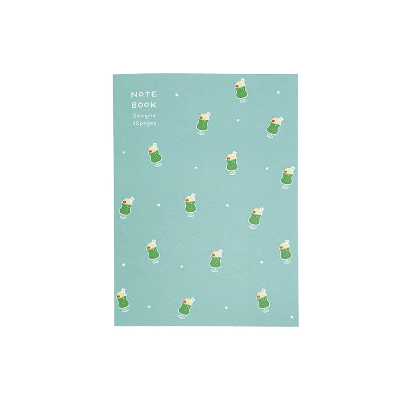 Notebook A5 Grid 3mm Cream Soda