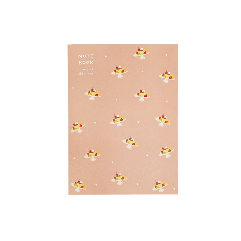 Notebook A5 Grid 3mm Pudding Ala Mode