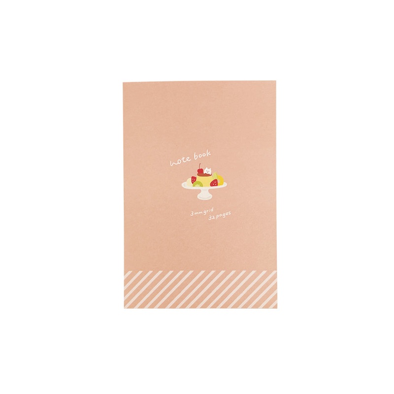 Notebook B6 Grid 3mm Pudding Ala Mode
