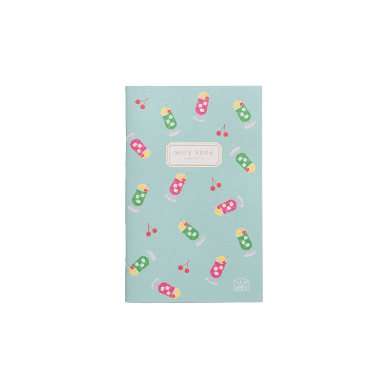 Notebook B7 Grid 3mm Cream Soda