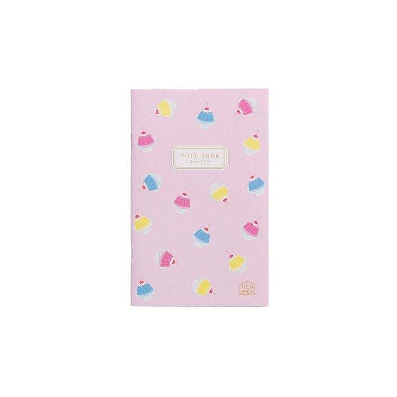 Notebook B7 Grid 3mm Retro Jelly