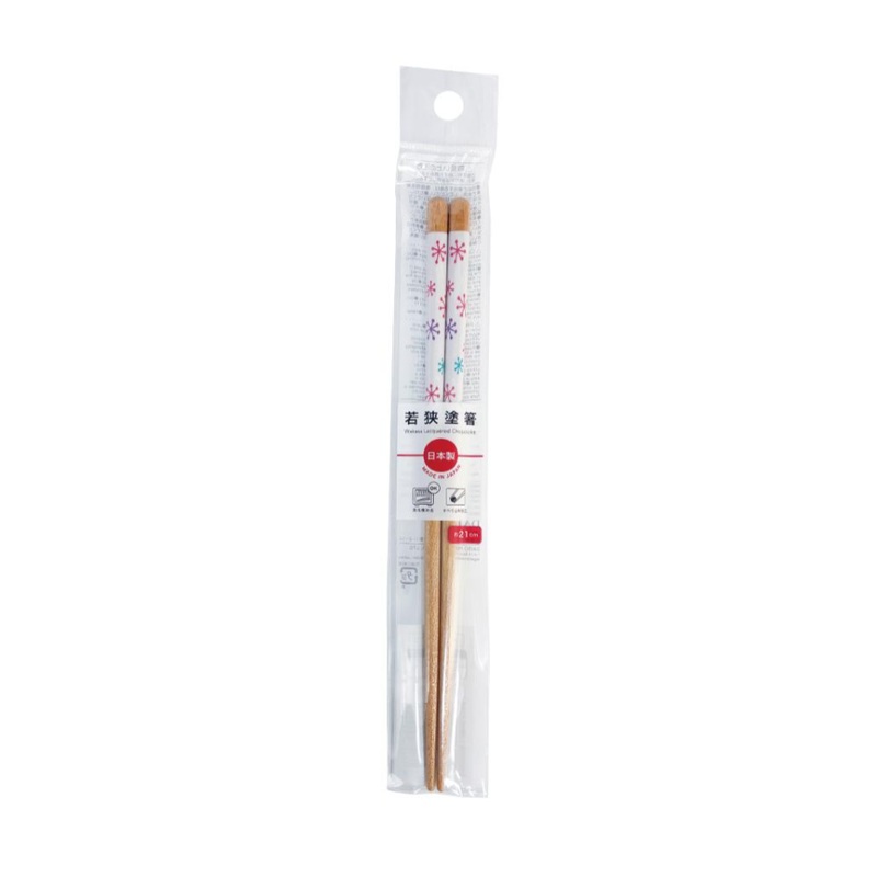 Wakasa Lacquer Chopsticks Flower Crystal 21cm