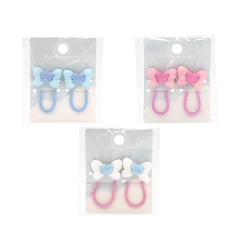 Hair Pony Set Pastel Ribbon