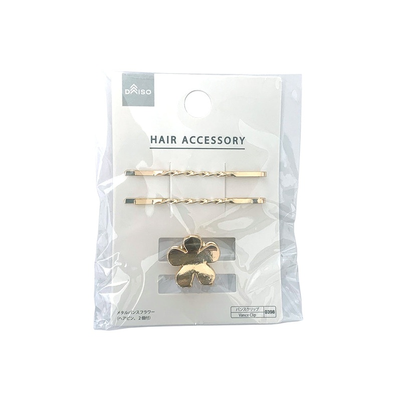 Metal Vance Flower with Two Hairpins