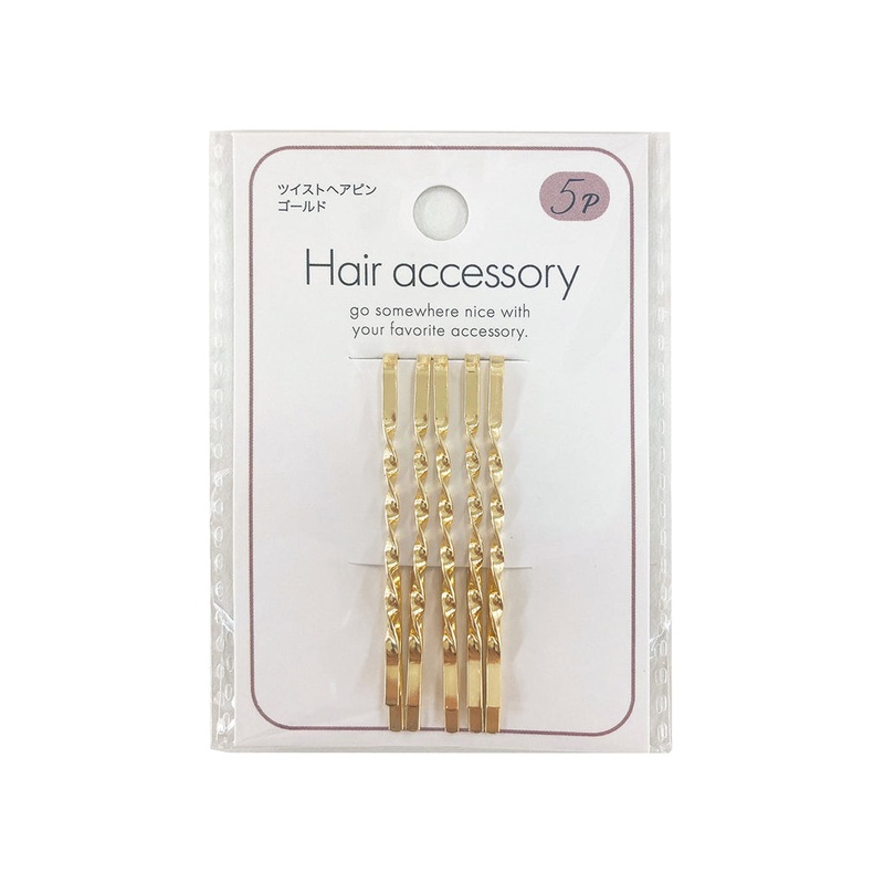 Twisted Hair Pin Gold