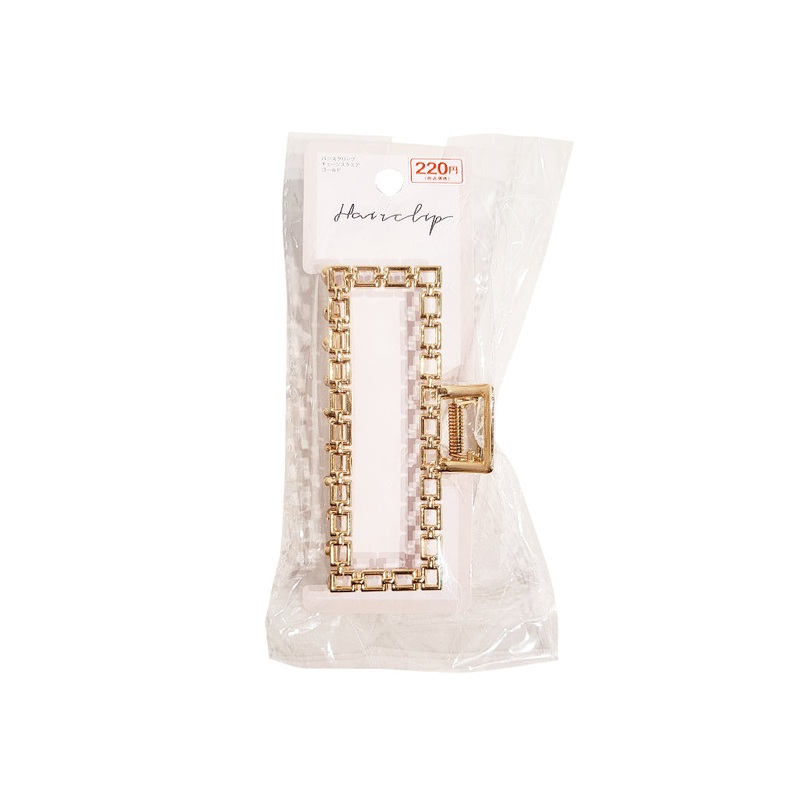 Vance Hair Clip Chain Square Gold