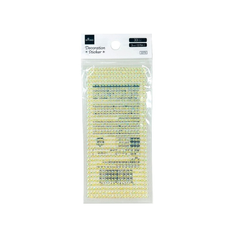 Sparkling Stone Sticker Yellow 3mm