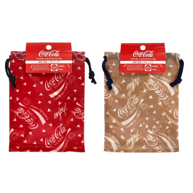 Vertically Long Drawstring Bag Coca-Cola