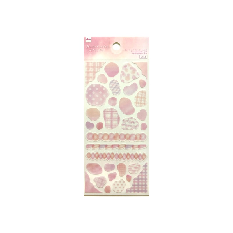 Water Color Sticker Pink