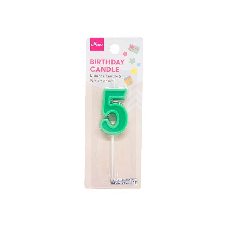 Number Candle  5